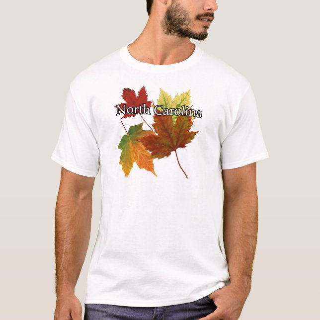 AUTUMN LEAVES IN NORTH CAROLINA T-Shirt (Front)