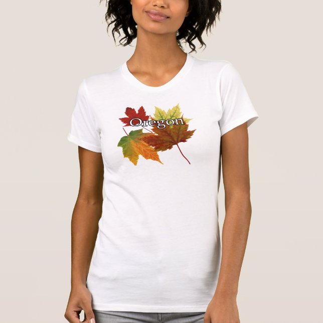 AUTUMN LEAVES IN OREGON T-Shirt (Front)
