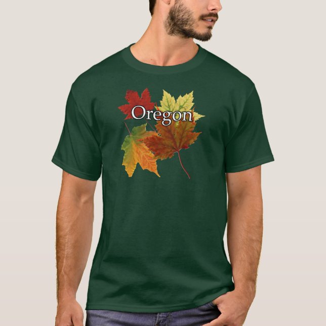 AUTUMN LEAVES IN OREGON T-Shirt (Front)