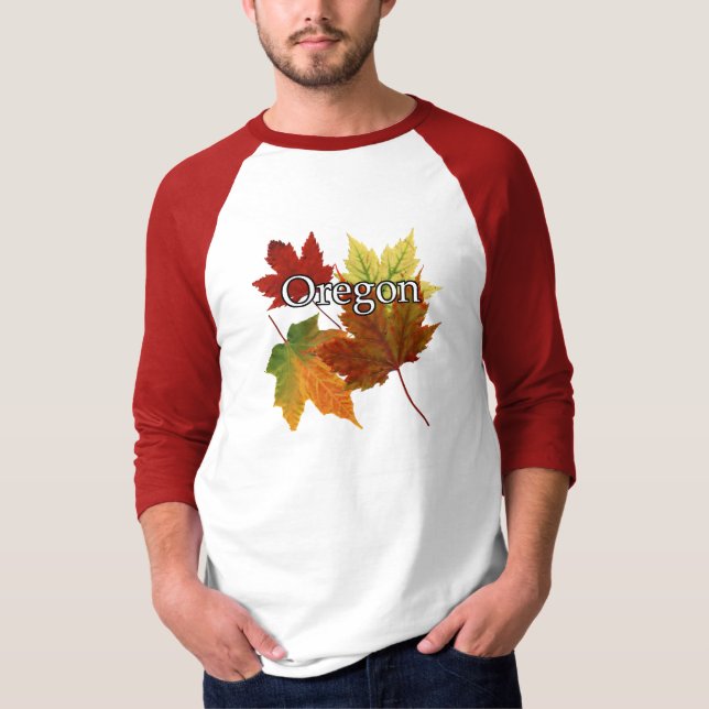 AUTUMN LEAVES IN OREGON T-Shirt (Front)