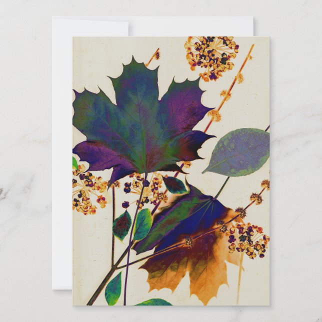 Autumn Leaves in Royal Colors (Front)