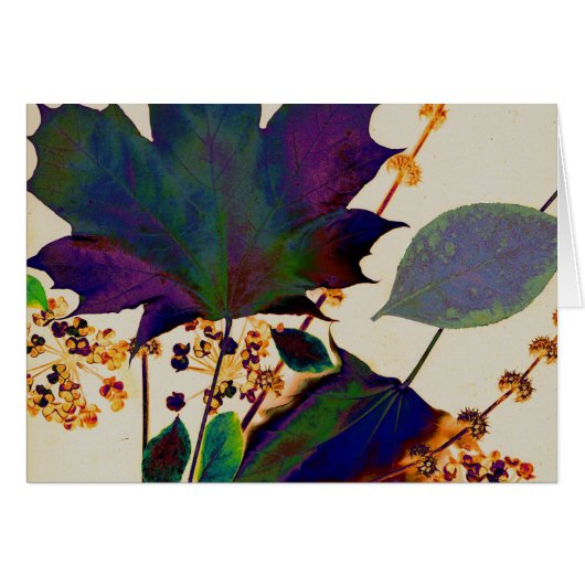 Autumn Leaves in Royal Colors (Front Horizontal)