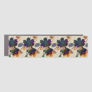 Autumn Leaves in Royal Colors Car Magnet
