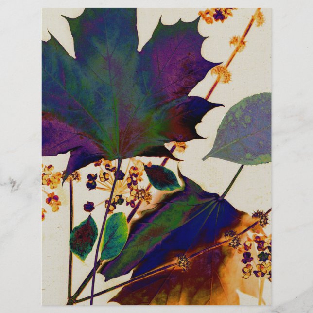 Autumn Leaves in Royal Colors Flyer (Front)