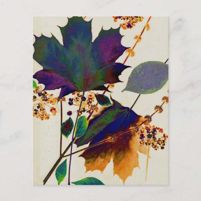 Autumn Leaves in Royal Colors Flyer (Front)