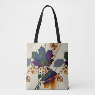Autumn Leaves in Royal Colors Tote Bag