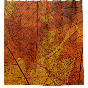 autumn leaves in the detailautumn,background,beaut shower curtain