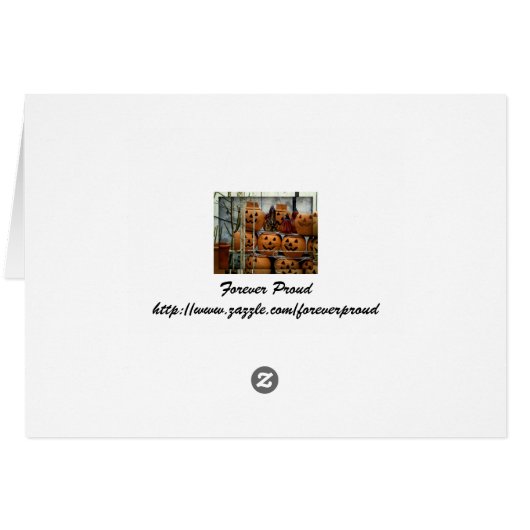 Autumn Leaves in the rain Note Card (Back Horizontal)