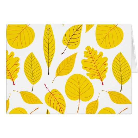 Autumn leaves in yellow (Front Horizontal)