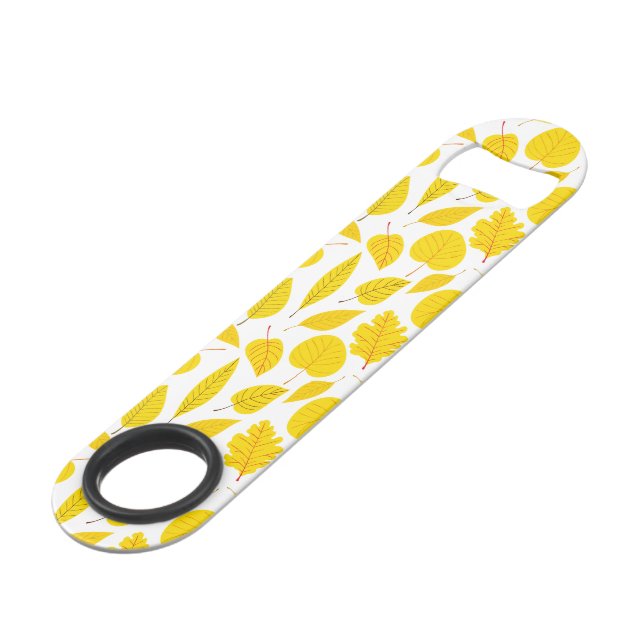 Autumn leaves in yellow bar key (Front Angled)