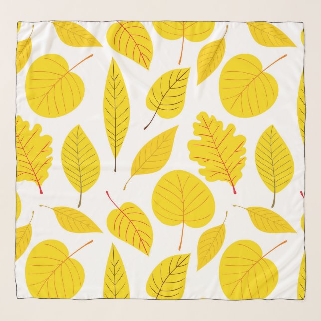 Autumn leaves in yellow scarf (Front)