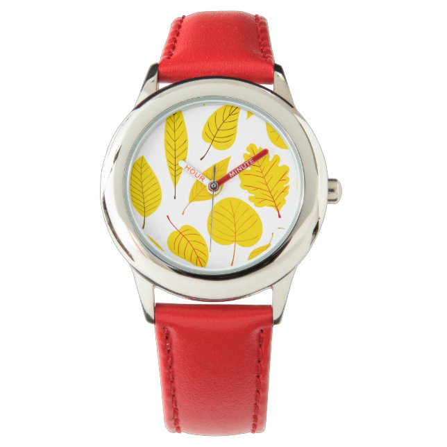 Autumn leaves in yellow watch (Front)