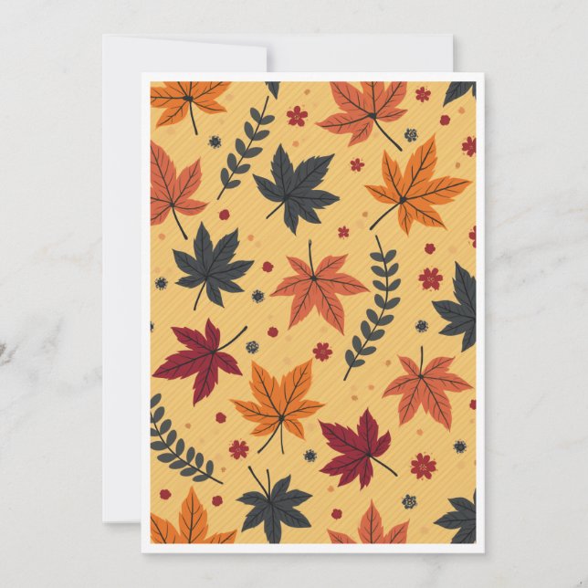 Autumn Leaves Invitation (Front)