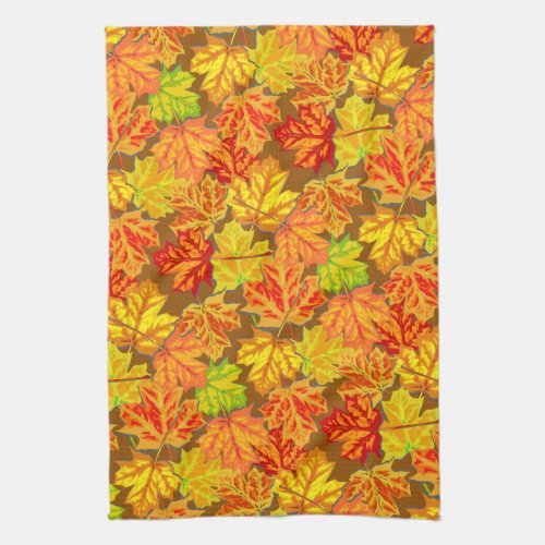 Autumn Leaves Kitchen Towel