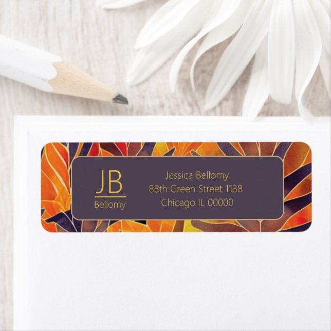 Autumn Leaves Label (Insitu)
