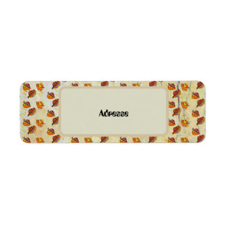 Autumn leaves label