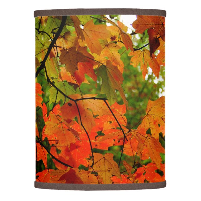 Autumn Leaves Lamp Shade (Front)