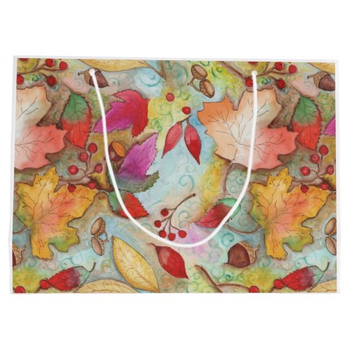 Autumn Leaves Large Gift Bag