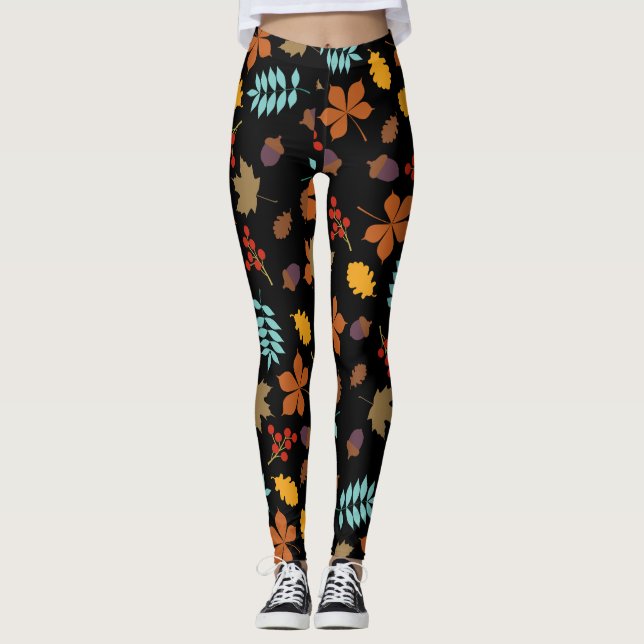Autumn Leaves Leggings (Front)