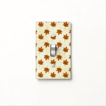 autumn leaves light switch cover
