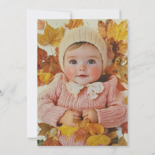 Autumn Leaves & Little Sleeves   Golden Autumn Invitation