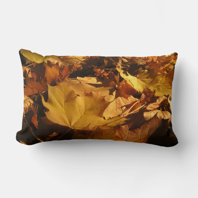 Autumn Leaves Lumbar Pillow (Front)