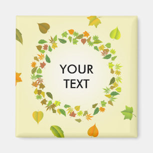 Autumn leaves magnet