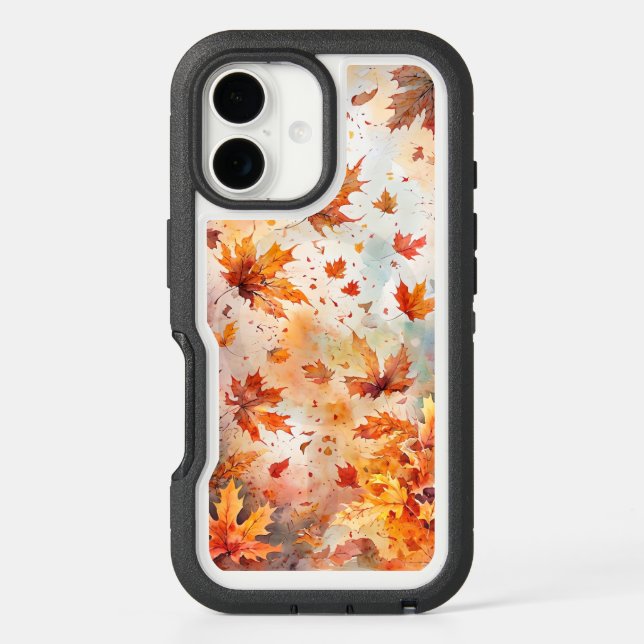 Autumn Leaves Magnetic Clear Phone Case  (Back)