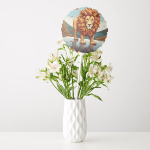 Autumn Leaves Male Lion Balloon