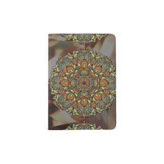 Autumn Leaves Medallion Passport Holder