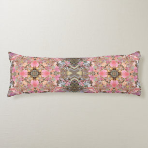 Autumn Leaves Meditative Mandala Art Body Pillow