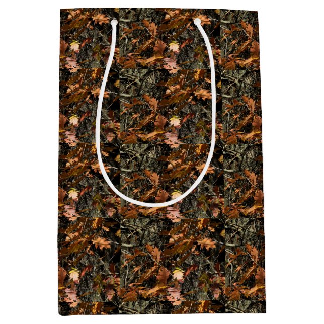 Autumn Leaves Medium Gift Bag (Front)