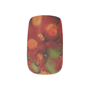 Autumn Leaves Minx Nail Art