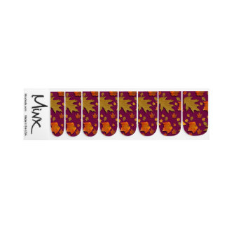 Autumn Leaves Minx Nails Nail Art