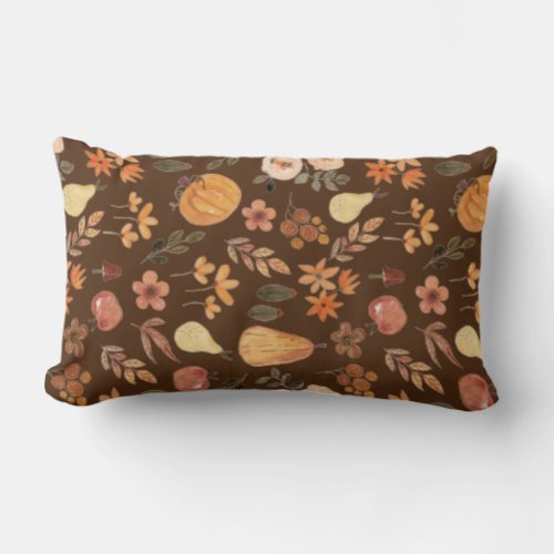  Autumn leaves modern elegant fall Throw Pillow