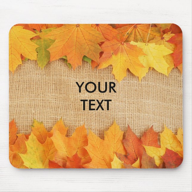 Autumn leaves mouse pad (Front)