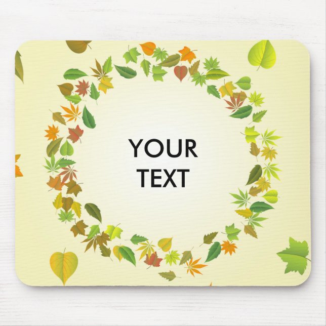 Autumn leaves mouse pad (Front)