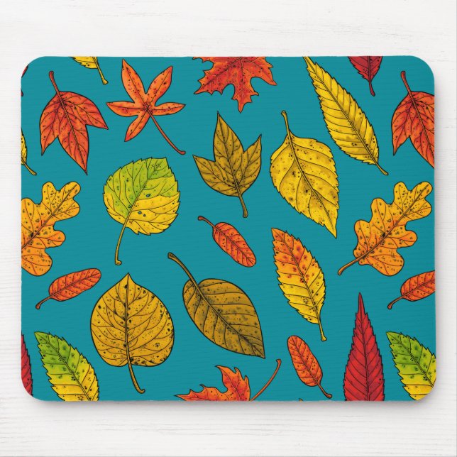 Autumn leaves mouse pad (Front)