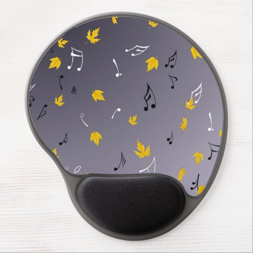 Autumn Leaves  Music  Gel Mouse Pad
