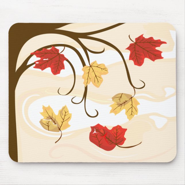 Autumn Leaves Must Fall Mouse Pad (Front)