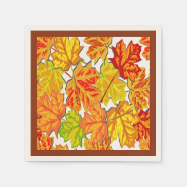 AUTUMN LEAVES NAPKINS (Front)
