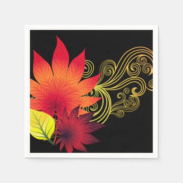 Autumn Leaves Napkins (Front)