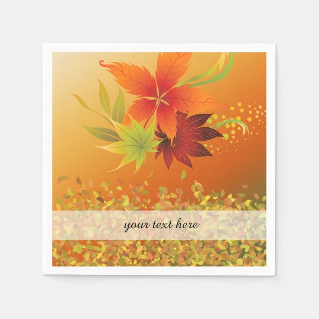 Autumn leaves napkins (Front)