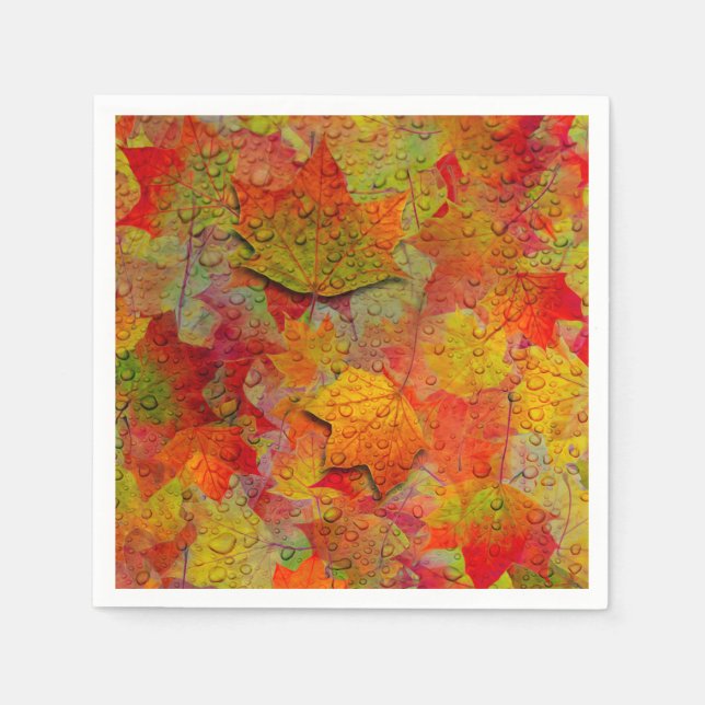 Autumn Leaves Napkins (Front)
