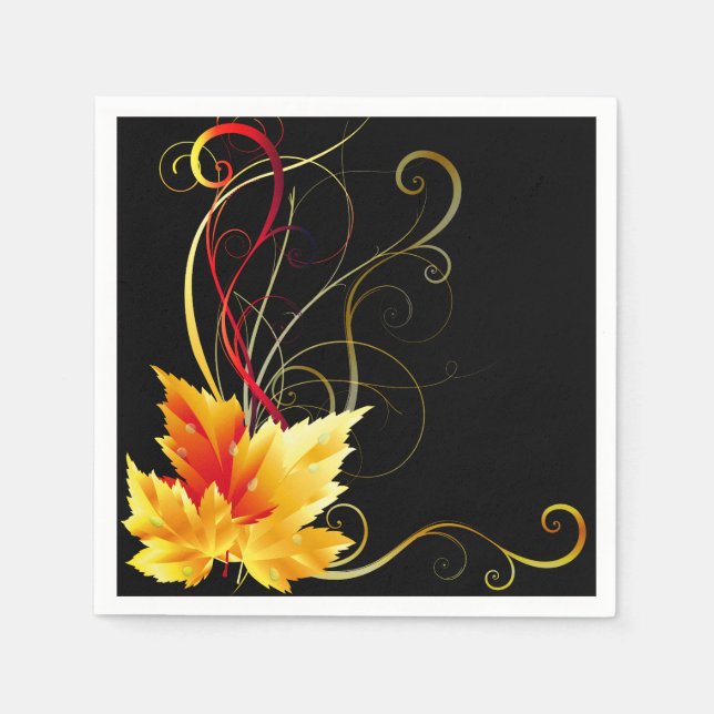 Autumn Leaves Napkins (Front)