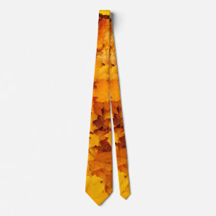 Autumn leaves neck tie
