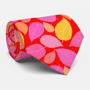 Autumn leaves . neck tie
