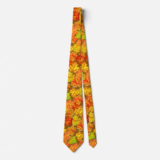 Autumn Leaves Neck Tie (Front)