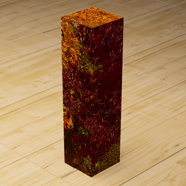 Autumn Leaves of Yellow and Purple, ZSSPG Wine Box (Front)