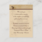 Autumn Leaves On Aged Paper II Enclosure Card (Back)